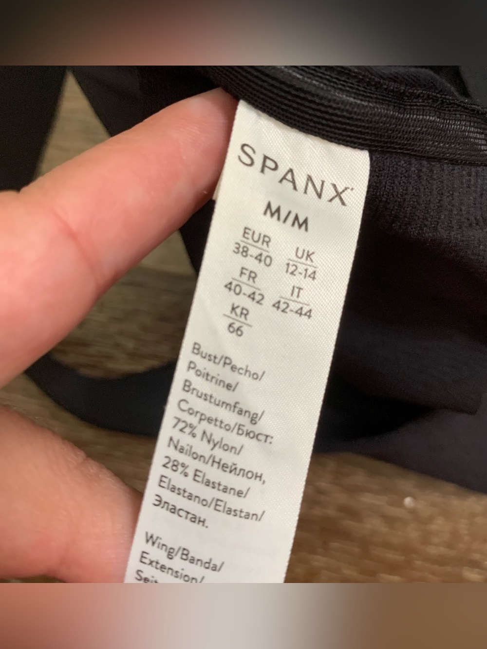 Spanx womens black SPANXsmooth® Bra-llelujah!® Lightly Lined Bralette M - Picture 3 of 4